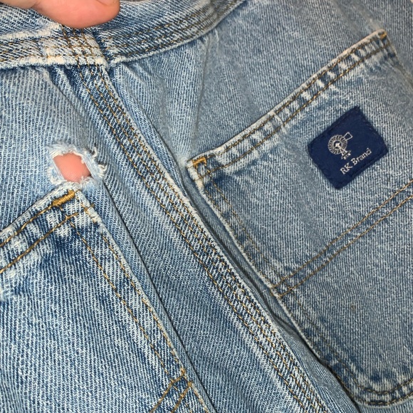 RK Brand Distressed Oversized Cargo Denim Jeans - Picture 6 of 6